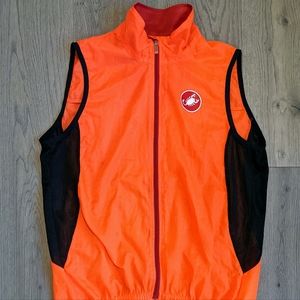 Castelli Cycling Vest - Velo - Orange Reflective - Large